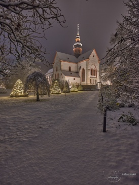 Kloster Eberbach im Schnee -6