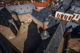 Schloss Steinau: Blick vom Turm auf den Innenhof